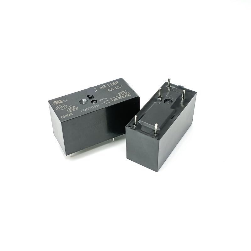 Relés HF115F 12A conmutación precisa de 250VAC para aislar circuitos de alta potencia