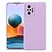 Foluu per Xiaomi Redmi Note 10 Pro, custodia in gel di silicone liquido con fodera in morbida microfibra cuscino sottile guscio rigido antiurto custodia protettiva per Xiaomi Redmi Note 10 Pro (viola)