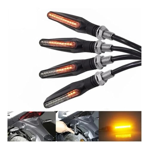 Clignotants de moto à LED 12V avec indicateurs à effet fluide - 2