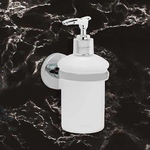IPEA Seifenspender Selbstklebender Wandmontierter Spenderhalter – Keine Bohrung Erforderlich – Modernes Design – Eleganter Wandhalter für Flüssigseife zum Ankleben im Bad, in der Dusche, im Haus
