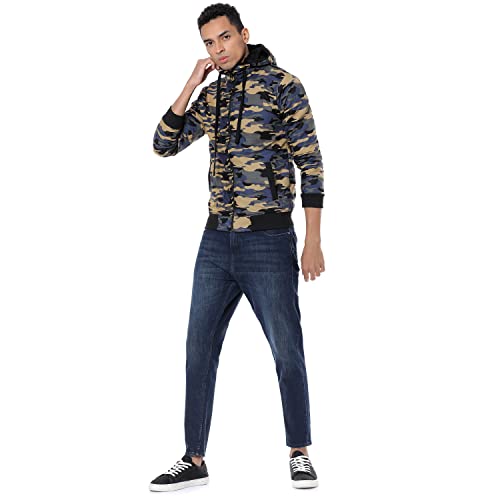 Image of Campus Sutra Cotton Blend Men Standard Length Jacket