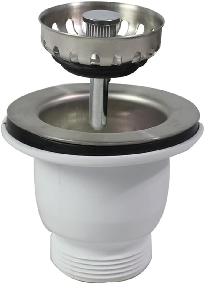 65mm Chrome Sink Mini Stainless Steel Basket Strainer Waste Kit
