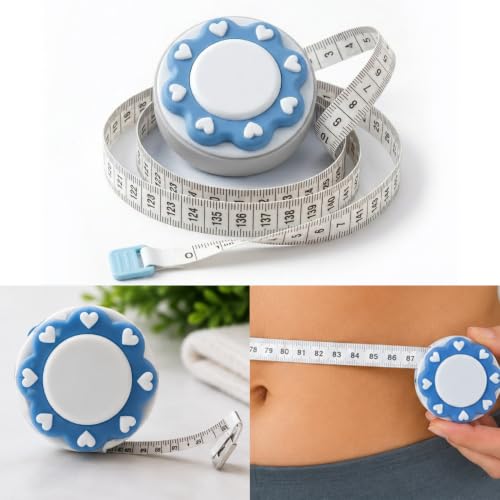 Fita Métrica Corporal Retrátil com Botão Trava - Fita para Medida...