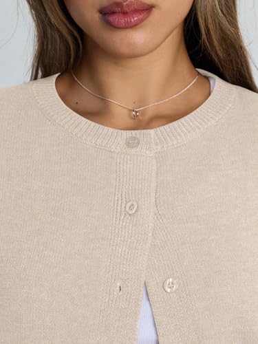 Image of Trendy Queen Cropped Cardigan Sweaters for Women Lightweight Y2k Fall Outfits Spring Fashion Clothes 2026