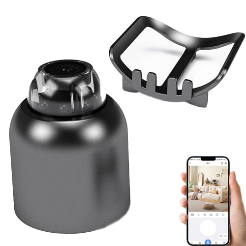 mini camera cam blink home security nero eu,Mini Telecamera Spia Nascosta HD 1080P, Telecamera Wifi Senza Fili per Interno/Esterno,Telecamera Sicurezza con Visione Notturna, Rilevamento Movimento-A