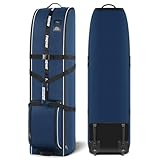 Findway Golf Reisetasche mit Rädern, Wasserdicht 900D Heavy Duty Oxford Gepolstert, Premium mit Abnehmbarem Pad für Schläger für Fluggesellschaft