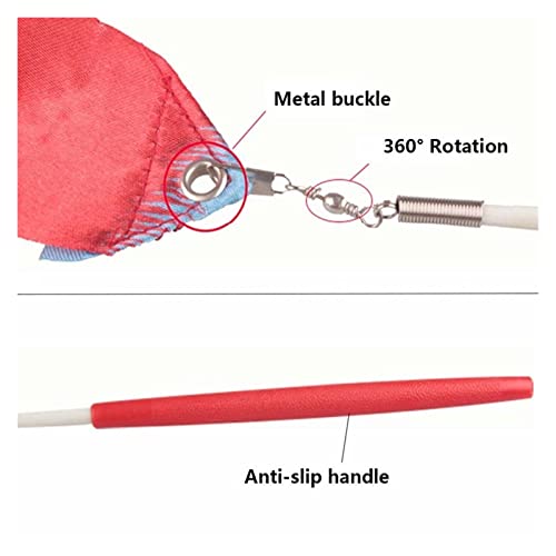 4M Kleurrijke Gym Linten Dans Streamers Lint Ritmische Kunst Gymnastiek Ballet Streamer (Color : 2) - Image 7