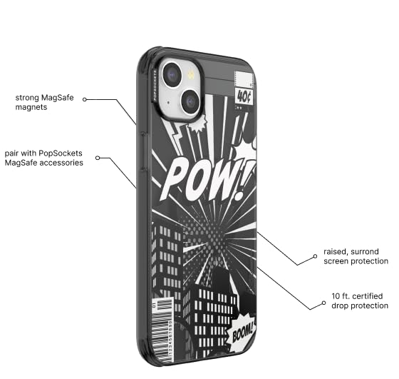 Coque iPhone 14 Plus MagSafe PopSockets PopCase Spiderman Antichoc avec Support Téléphone - 3