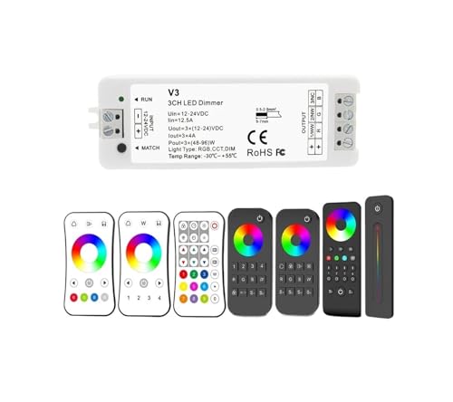 Contrôleur RGB LED PWM 12V 24V pour ruban tactile SMD COB V3