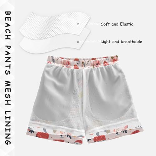 ALAZA Colored Pencil Seamless Boys Quick Dry Beach Board Shorts Kids Swim Trunks Bathing Suit Swimsuit L Multicolor4