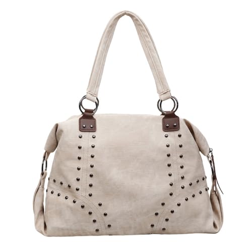 Sac Hobo pour femme en similicuir spacieux avec poignée supérieure confortable
