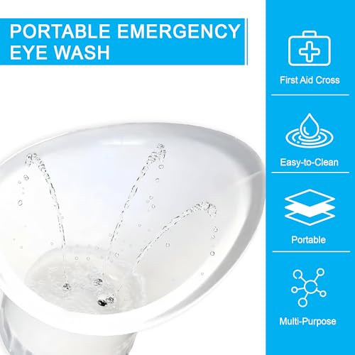 image for WASH+OUT Eye Wash Cup – Portable Eyewash Device – Emergency Eye Wa