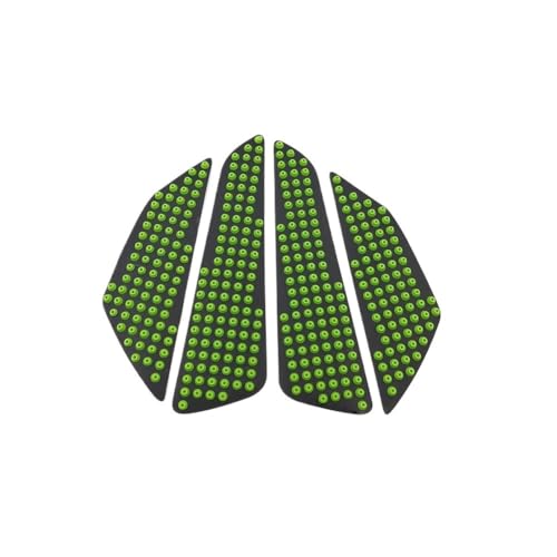 Coussinet Latéral Traction Réservoir Vert pour un Grip de Genou Optimal sur Moto