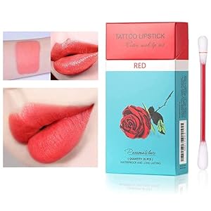 40 Stuks Tattoo Lippenstift Sigaretten Wattenstaafje, Langdurige Waterdichte Wegwerp Draagbare Lippenstift, Vrouwen…