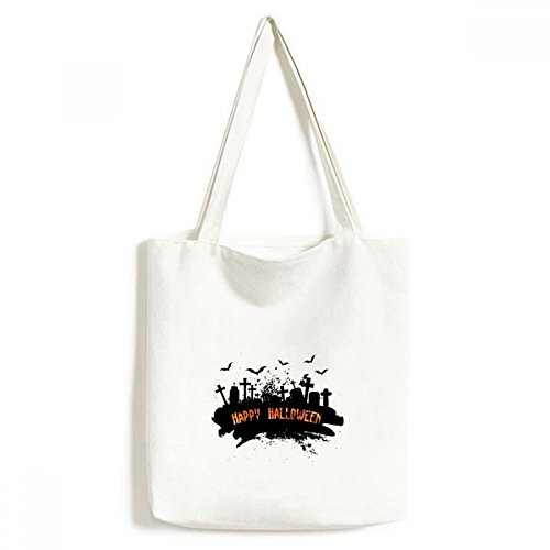 Sac fourre-tout Halloween lavable pour transporter facilement vos courses