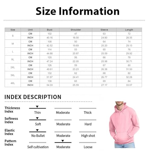 Mens Big & Tall Hoodies Lightweight Long Sleeve Drawstring Hooded Sweatshirts Solid Basic Pullover Tops3