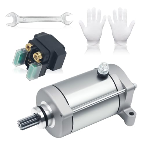 Starter Motor for Yamaha Grizzly 400 450 660 2002-2010, Kodiak 400 450 2000-2006, Wolverine 450 2006-2010, Rhino 450 660 2004-2006, 4WV-81890-00-00 / 4WV-81800-00-00 / 5KM-81890-00-00 with R