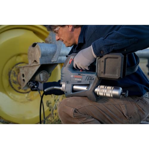 Image of BOSCH GFP18V-10N 18V Grease Gun 10,000 PSI Max Pressure Brushless Motor Portable Greasing Tool for Automotive & Heavy Equipment (Bare Tool)