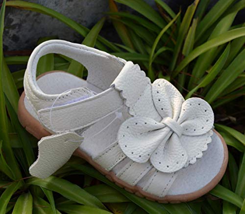 Toddler Girls Genuine Leather Open Toe Sandals Kid Summer Bow Flats First Walking Shoes4