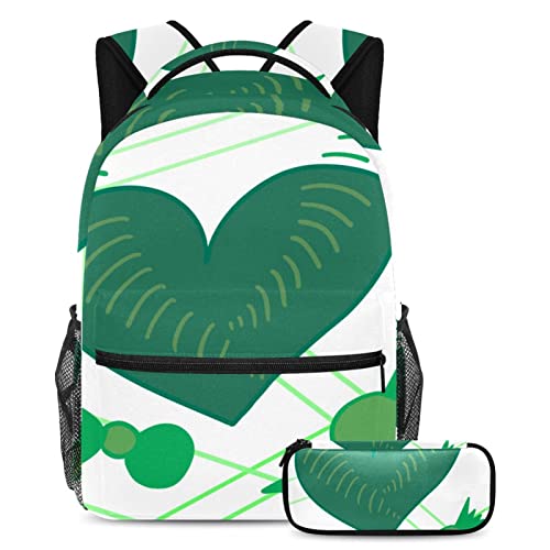 Sac de voyage pour étudiants et loisirs, pack de rentrée vert multicolore pour adolescents