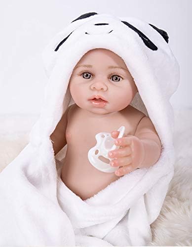 Wamdoll 17 inch Rare Alive Reborn Baby Doll That Looks Real,Cute Girl Doll Crafted in Vinyl Like Silicone Full Body