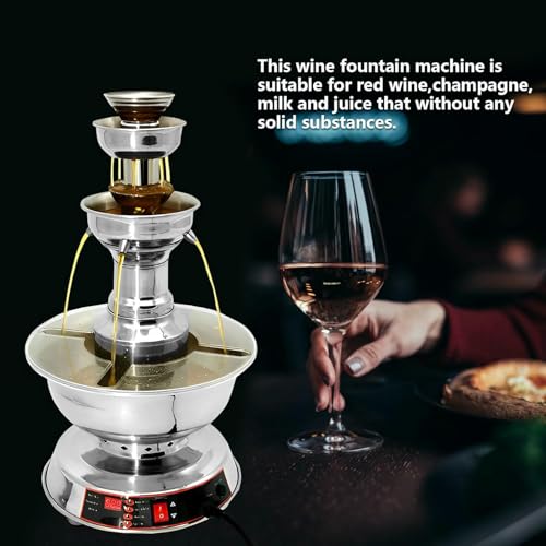 Fuente eléctrica para vino 3 niveles acero inoxidable miniatura 5