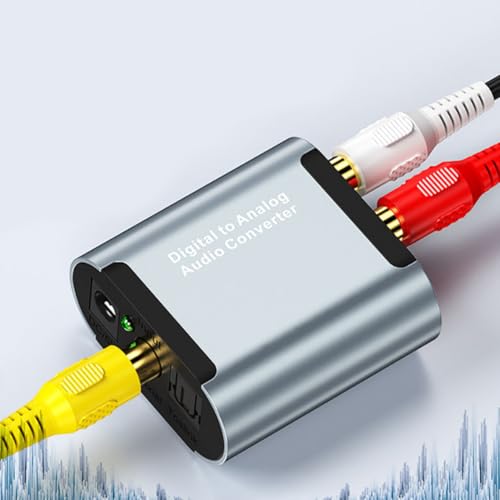Convertidor de audio óptico a analógico con transmisión sin ruido 7