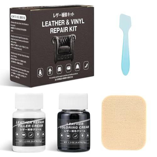 SEISSO Cuero Liquido Reparado, Juego de ReparacióN de Cuero, para Reparar SofáS, Accesorios de para AutomóViles, Zapatos y Carteras