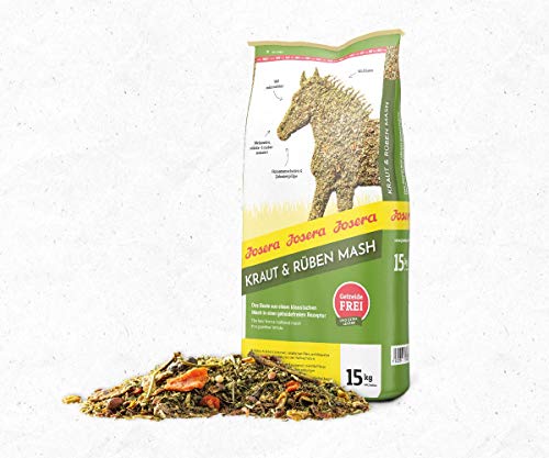 JOSERA Kraut & Rüben Mash Premium Pferdefutter mit getreidefreier Rezeptur hoher Leinsamenanteil stärke- und zuckerreduziert, 2 kg