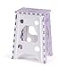XYAO Tabouret pliable en plastique épaissi, roulement 100 kg, facile à transporter et à économiser de l'espace (violet, 33 x 25 x 46 cm).