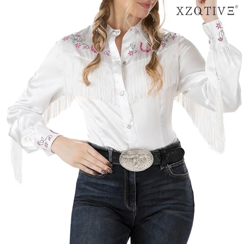 XZQTIVE Western Leather Belt for Men Women Cowgirl Cowboy Belt Country Belt Silver Buckle Tooled Leather Belt for Jeans3
