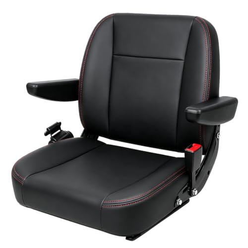 Asiento universal con cinturón para cortacésped解决 dolores de espalda en tractor y carretilla