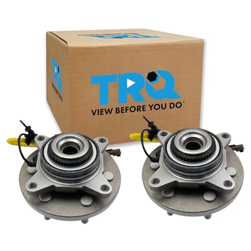 Image of TRQ Front Left and Right Wheel Bearing and Hub Assembly Set 2 Piece Compatible with 2018-2021 Ford Expedition 4WD 2018-2021 Lincoln Navigator 4WD