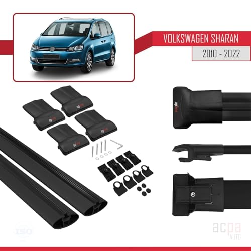 Barras de techo Volkswagen Sharan 2 que solucionan la falta de espacio de carga 4