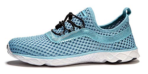 Suokeni Women's Quick Drying Slip On Water Shoes For Beach Or Water Sports Ultralight Walking Shoes Blue,Size:us 6.5/Eu 37 #TOP24