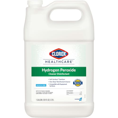 Clorox Healthcare Hydrogen Peroxide Cleaner Disinfectant Refill, Bleach Free, 128 Fluid Ounces (Package May Vary)