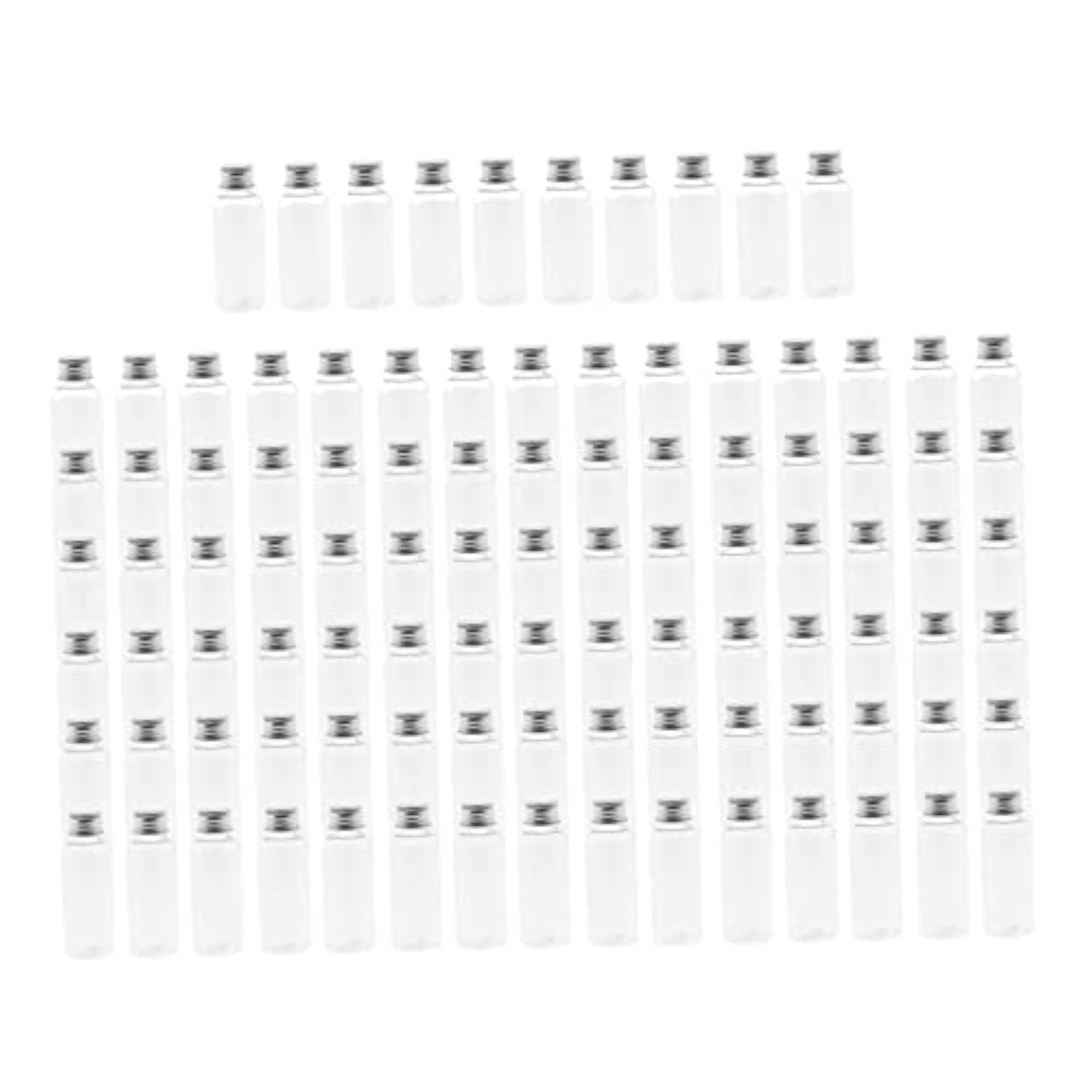 100pcs 50ml Liquid Sampling Bottle Essential Oils Lotion Cream Storage Vials