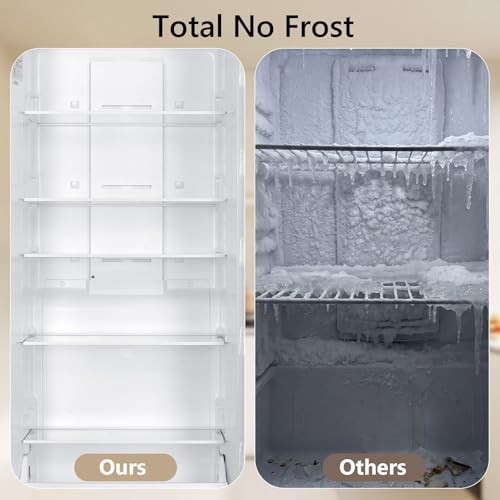 Image of Electactic 21.2 Cu. Ft. Upright Freezer, Large Capacity Stand Up Freezer /Convertible Refrigerator, Reversible Door, LED Display, Door Alarm for Home, Basement, Kitchen Commercial, White