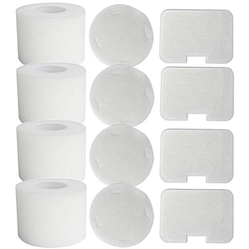 ITidyHome 4-Pack Vacuum Filter for Shark NV42 Compatible Foam & Felt Filter Kit