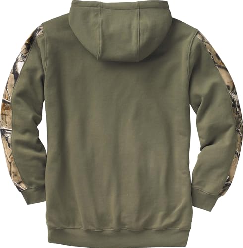 Legendary Whitetails Men’s Camo Hoodie Midweight V-Neck Design Pullover Sweatshirt
