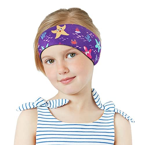 MoKo Swimming Headband for Kids & Adults, Cute Swinmmers Headband Ear Band Keep Water Out Waterproof Ear Protection Band