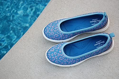 Ballerines plates motif léopard bleu 40 EU légères et souples - 4