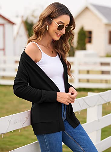 Womens Casual Lightweight Long Sleeve Cardigan Flowy Soft Open Front Knit Cardigan Sweaters4