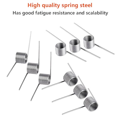 Ctyjia 10 Stück 180 Grad Kleine Torsionsfeder, 0,5 mm Drahtstärke 9 Windungen Metallfedern Ersatzfedern für Garten Schere Astschere Gartenschere Werkzeug Reparaturteile