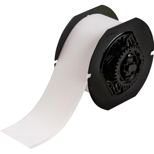 Brady, B30C-2000-423, B33 Series Glossy White Polyester Labels 2 in W x 100 ft RL/100 Feet (1 Item/s)