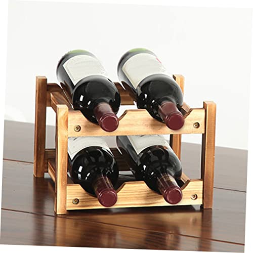 Casier à bouteilles de vin en bois créatif et élégant pour salon - 5