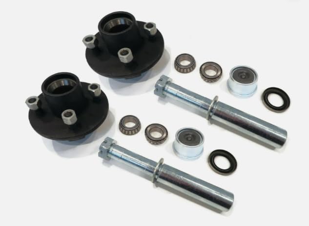 damyprd (Pack of 2) Trailer Axle Kits with 4 on 4
