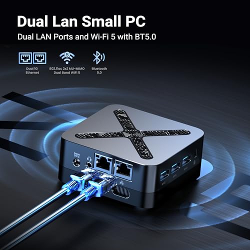 Image of MINIX NEO Z95 Mini PC,Intel 12th Gen N95,16GB LPDDR5X RAM,512GB NVMe SSD, Dual LAN Mini Computers /4K Triple Display HDMI /DP /VESA Mount /Auto Power On /WOL for Business Home Office,Digital Signage