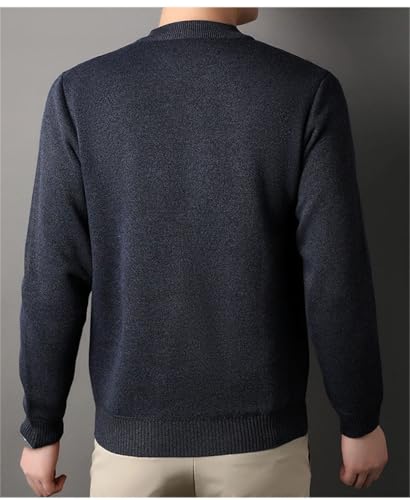 Men Solid Color Winter Warm Fashion Sweater Casual Comfortable Long Sleeve Sweaters2