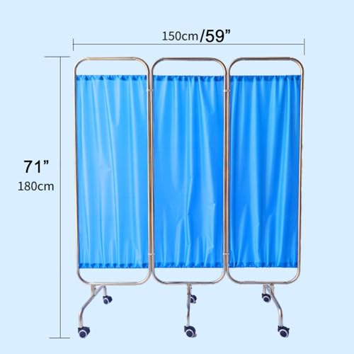 Paravent médical de soins intensifs structure inox durable - 3